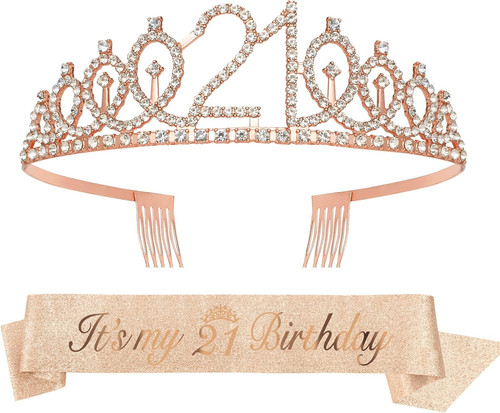 21st birthday tiara and - 21st, sash