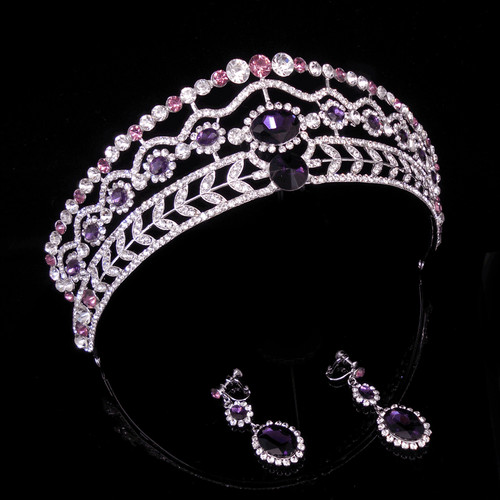 5cm tall purple crystal - tall,