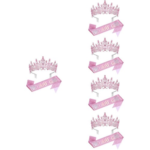 Pink birthday crown - crown, and
