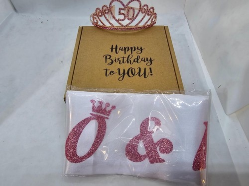 50th birthday fabulous sash - 50th,