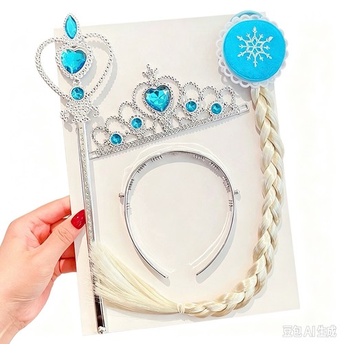 Girls blue princess - blue, set