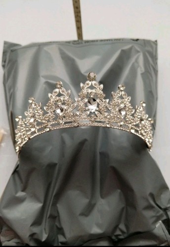 Silver rhinestone princess - silver,