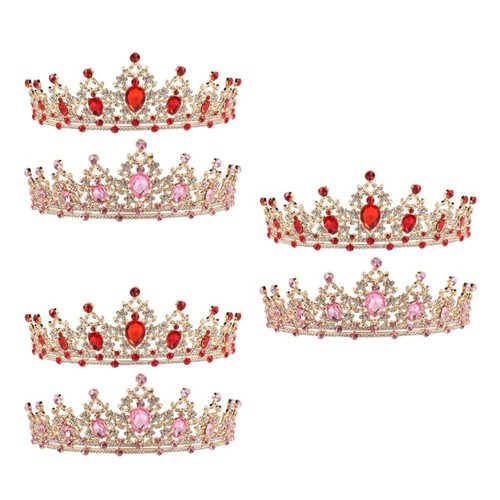 6pcs kids princess - 6pcs, crown