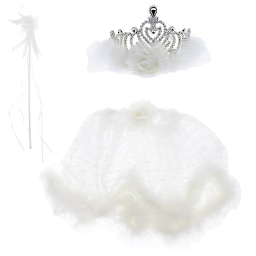 White feather and fur - white,