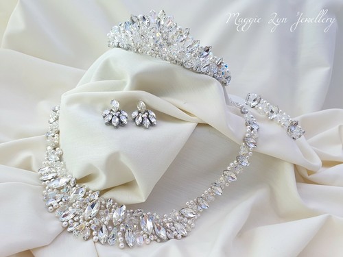 Bridal tiara jewellery - , set