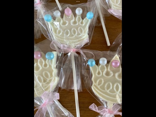 Princess tiara white chocolate - tiara,