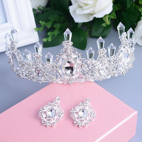 7cm tall clear crystal wedding - 7cm,