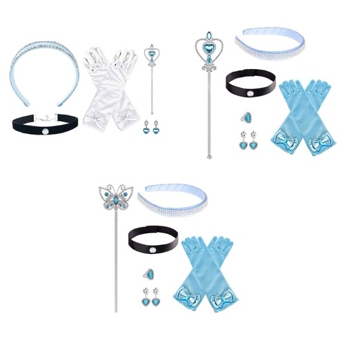 Princess costume gloves tiara - gloves,